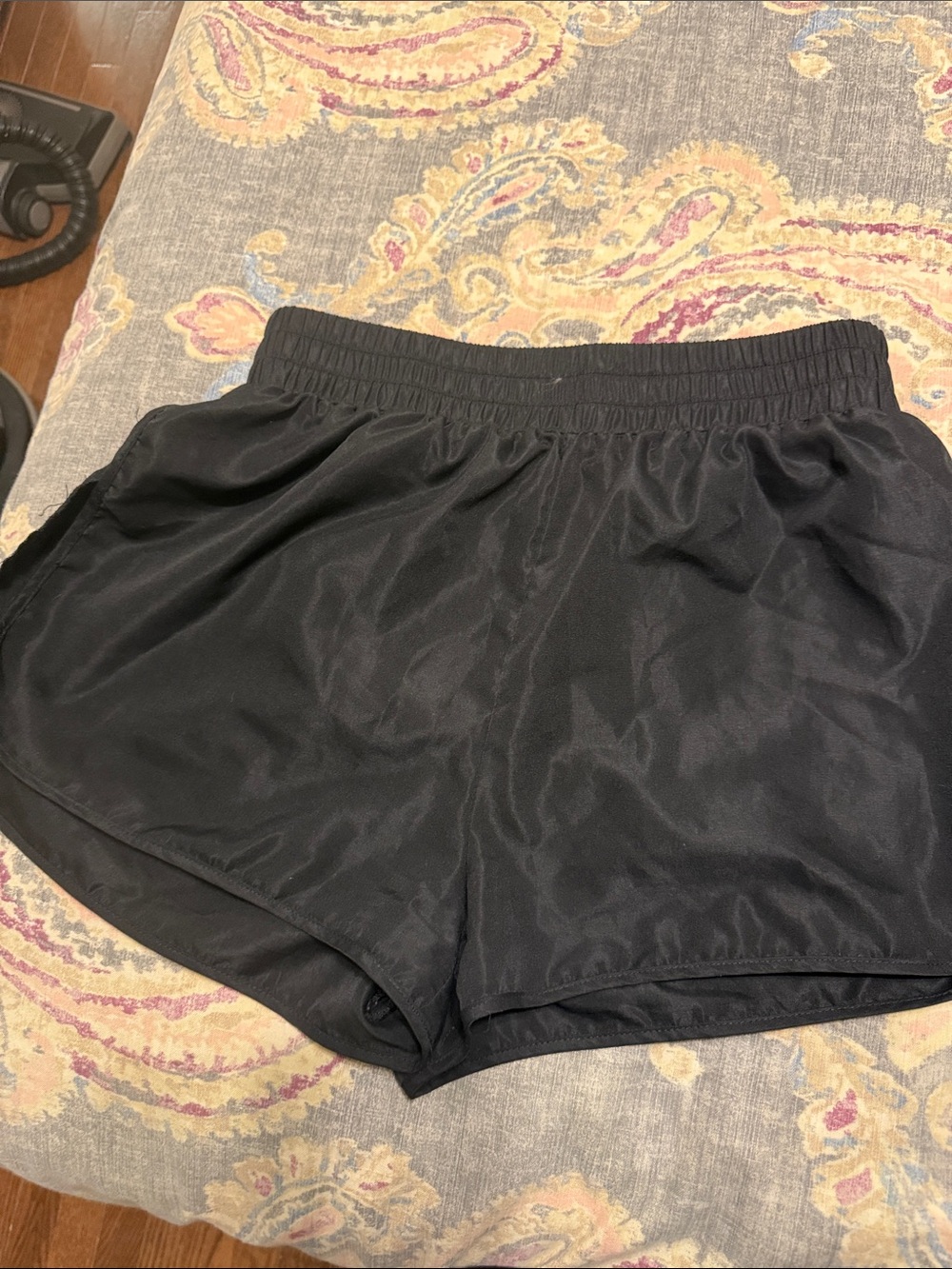 SHEIN Black Women’s Athletic Shorts with Elastic Waistband